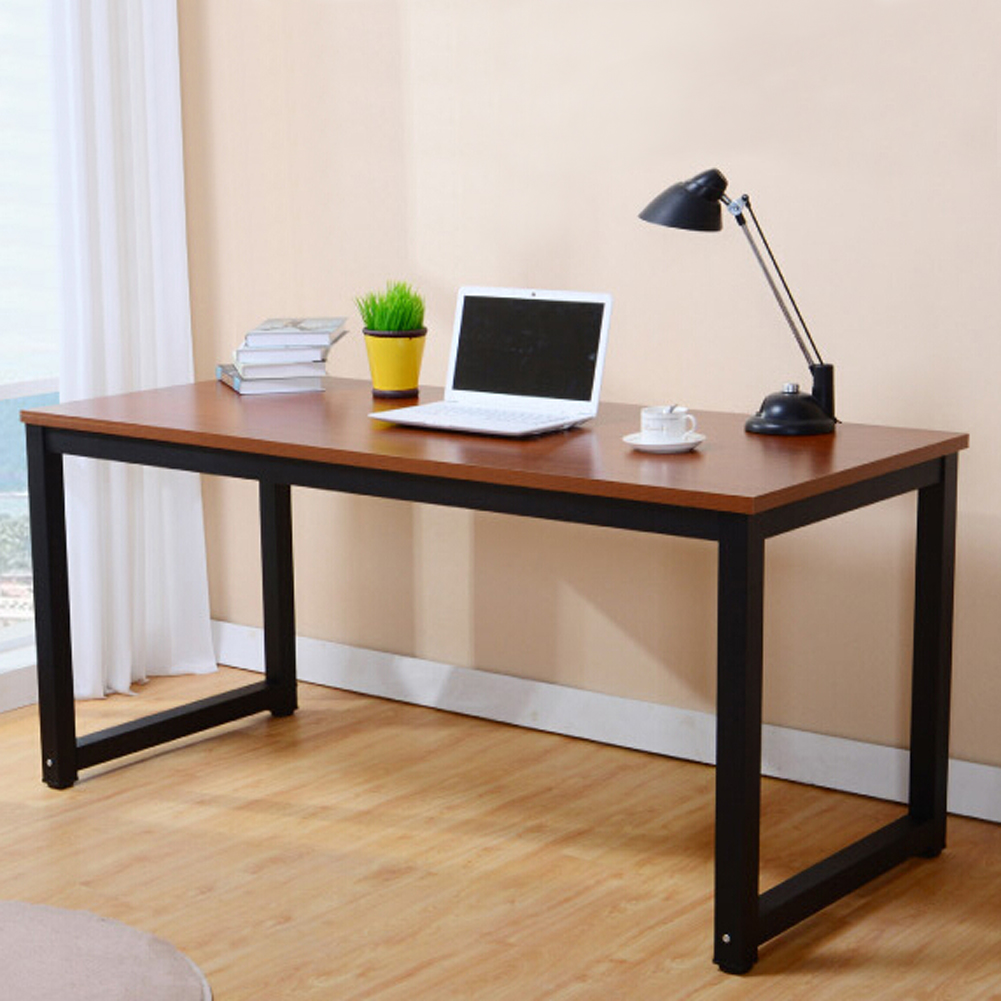 Wooden Computer Desk Study Writing Table Home Office Work Station Details About Wooden Computer Desk Study Writing Table Home Office Work Station Metal Leg Uk