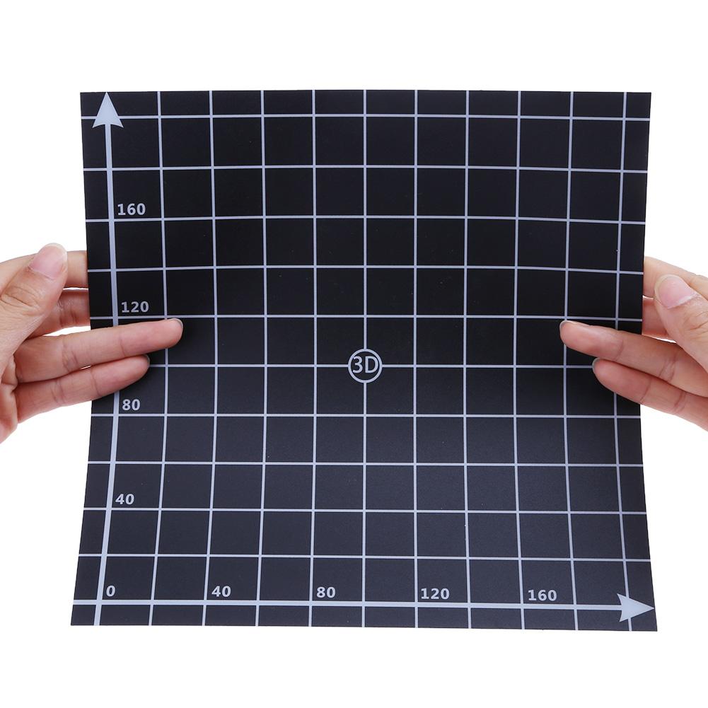 220x220x1mm Hot Bed Surface Sticker Part for 3D Printer with 1:1 Coordinate