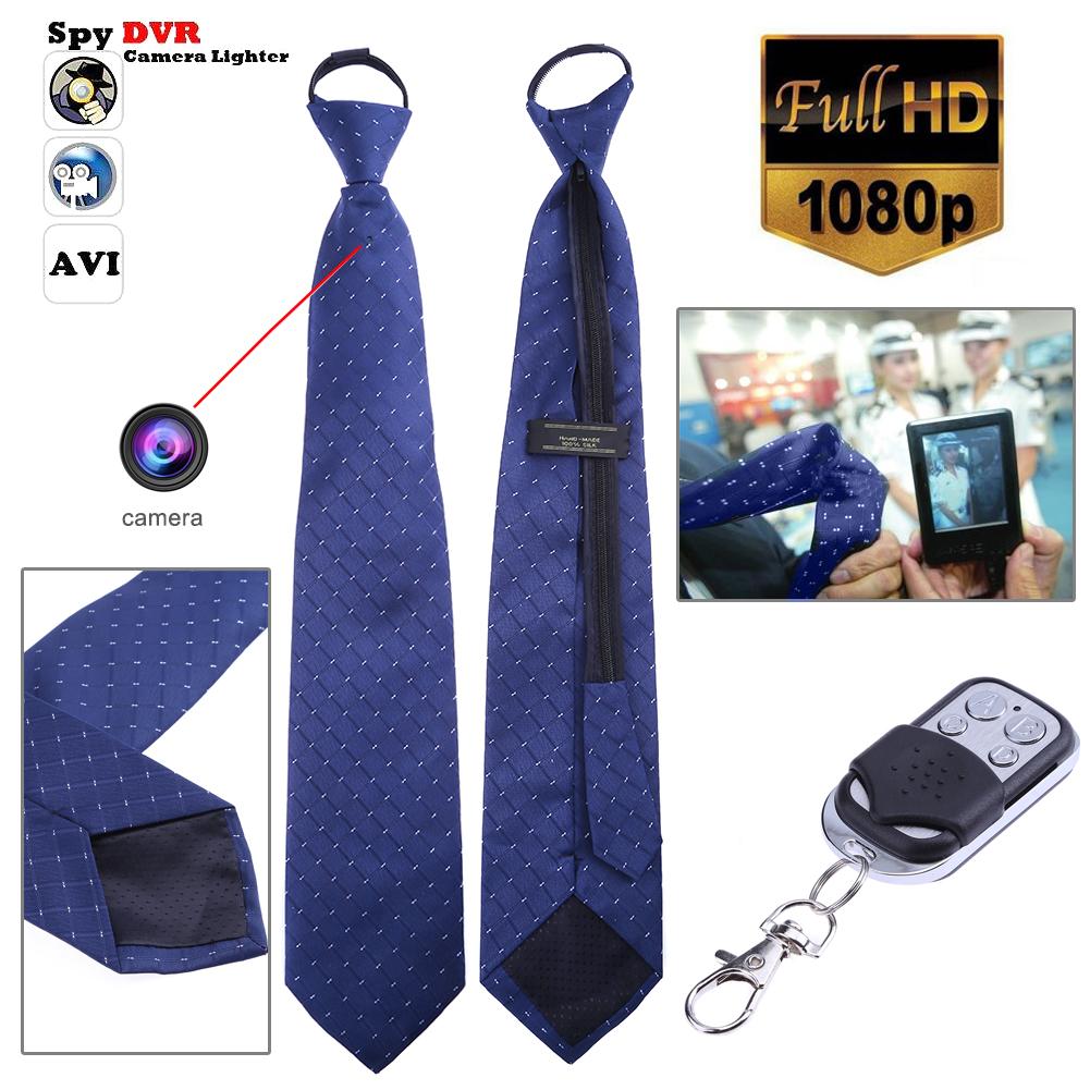 Mini Spy 8GB DVR Hidden Neck Tie Covert Camera AVI Remote Control USB Record Cam