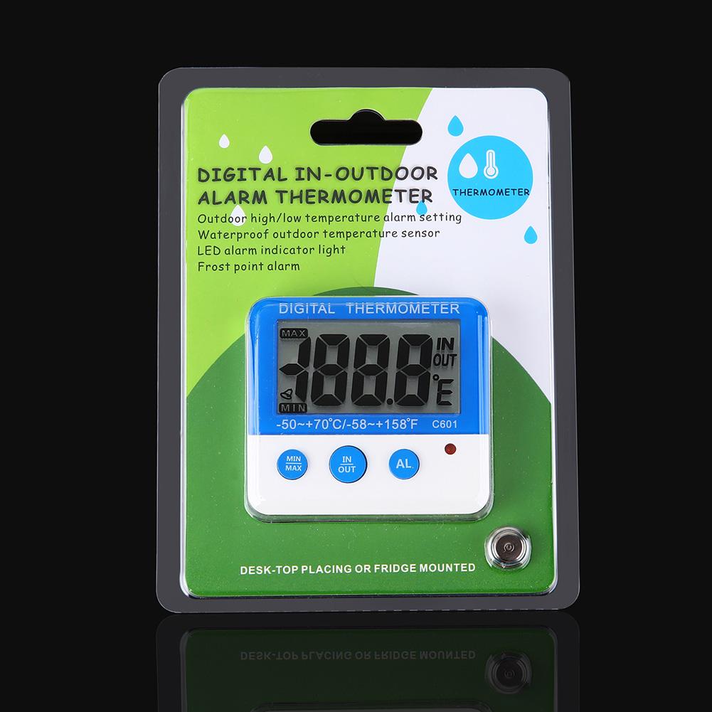 LED Display Alarm Thermometer Hygrometer Temperature Humidity Meter Fridge 4