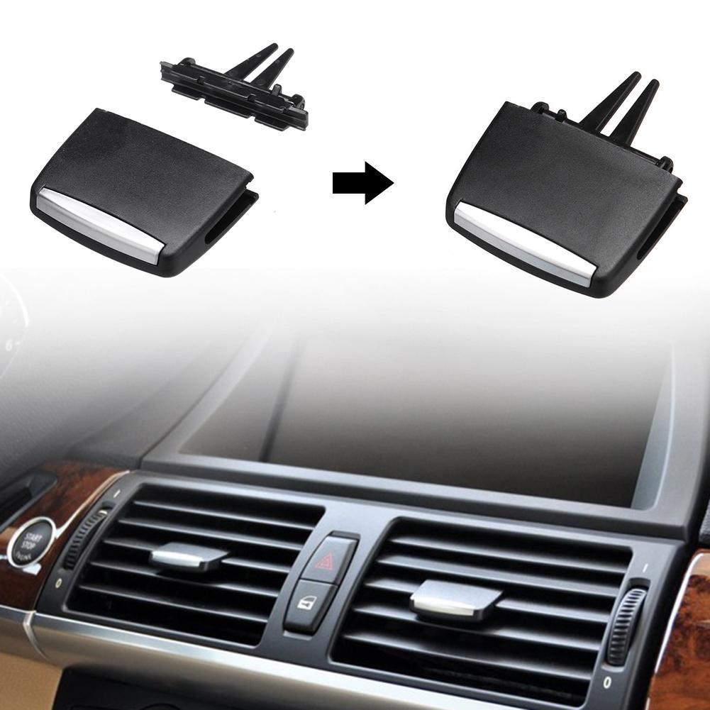 Pack of 3 Black Car Front A//C Air Conditioning Vent Outlet Tab Clip 06-13 BMW X5 E70 X6 E71