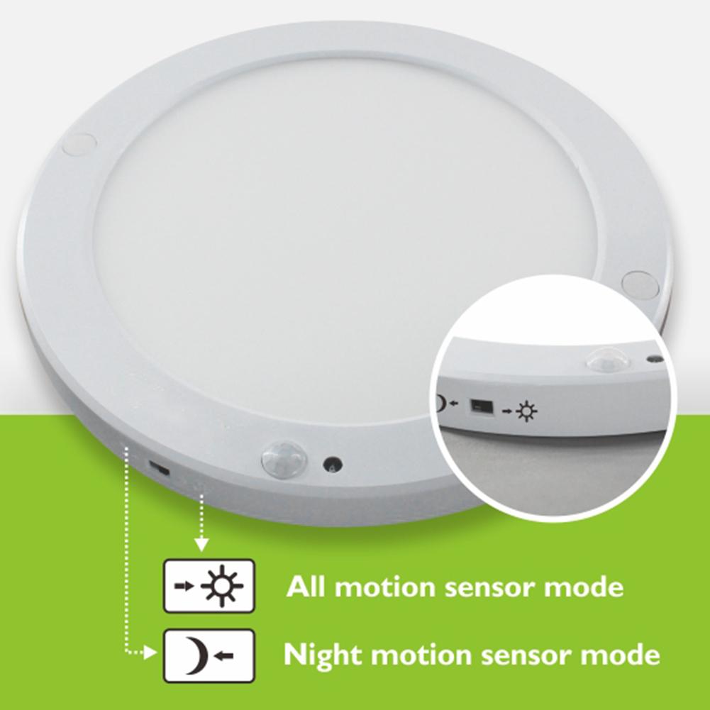 Details About Round Led Panel Light Ceiling Recessed Lighting Pir Motion Sensor Downlight Lamp