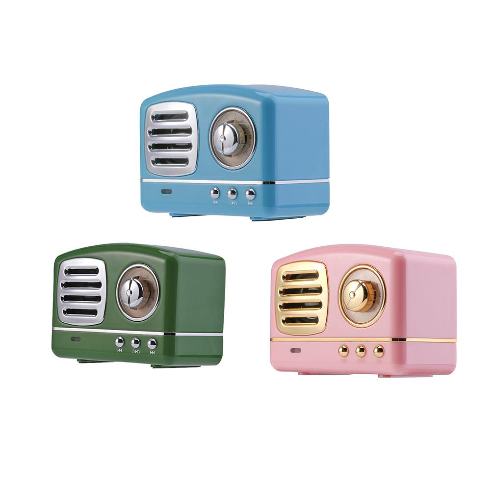 Vintage Mini Bluetooth Speaker 3D Stereo Surround HiFi Sound Effect Music Player