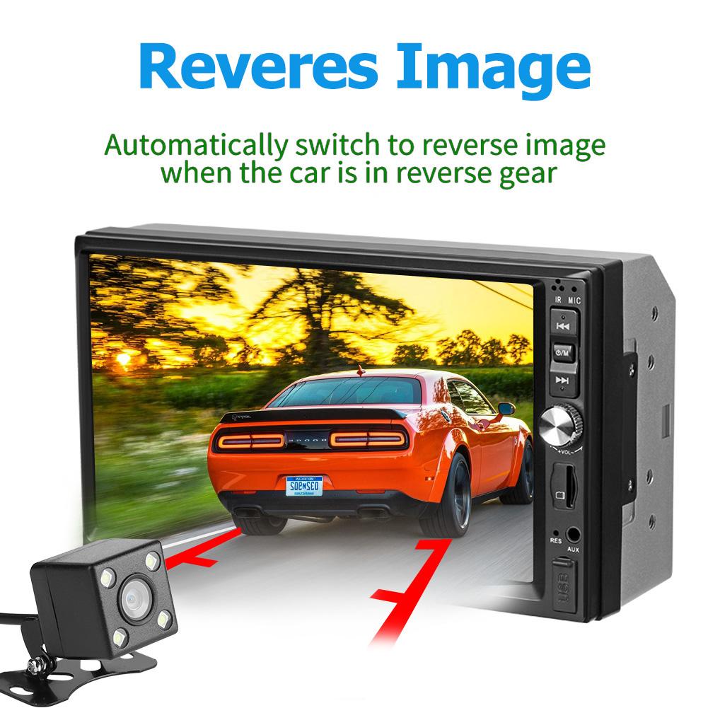 7022B 7" Car Vehicle Stereo MP5 Player Bluetooth FM Radio Head Unit w